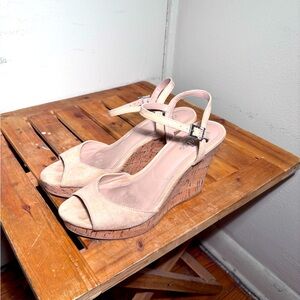 Charles by Charles David Cork Wedge Sandals